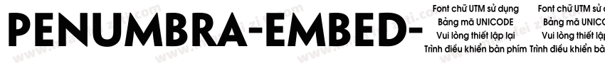 Penumbra-Embed字体转换