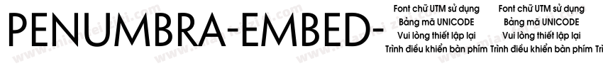 Penumbra-Embed字体转换