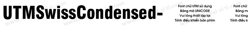 UTMSwissCondensed字体转换