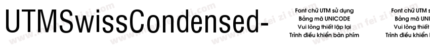 UTMSwissCondensed字体转换