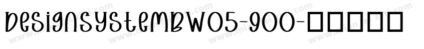 DesignSystemBW05-900字体转换