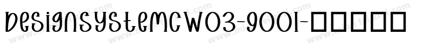 DesignSystemCW03-900I字体转换