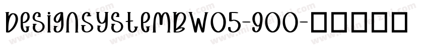 DesignSystemBW05-900字体转换