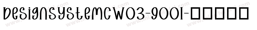 DesignSystemCW03-900I字体转换