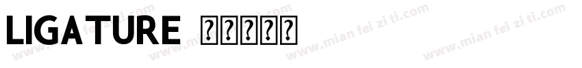 ligature字体转换