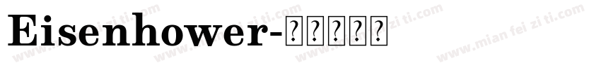 Eisenhower字体转换