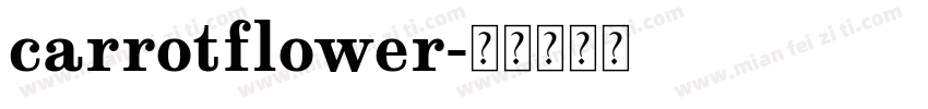 carrotflower字体转换