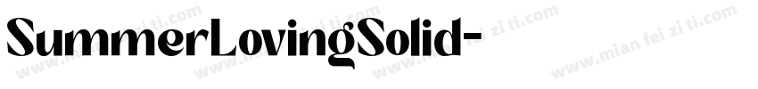 SummerLovingSolid字体转换