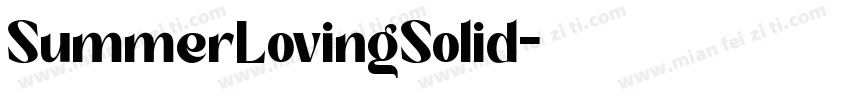 SummerLovingSolid字体转换