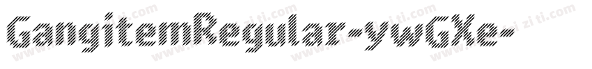 GangitemRegular-ywGXe字体转换