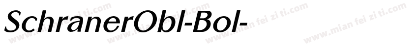 SchranerObl-Bol字体转换
