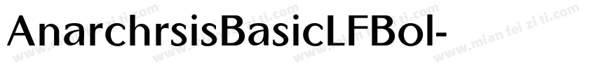 AnarchrsisBasicLFBol字体转换