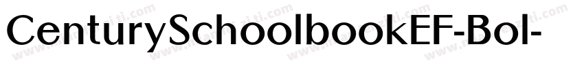 CenturySchoolbookEF-Bol字体转换