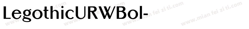 LegothicURWBol字体转换