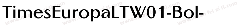 TimesEuropaLTW01-Bol字体转换