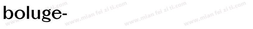 boluge字体转换