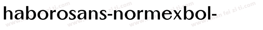 haborosans-normexbol字体转换