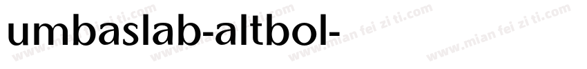 umbaslab-altbol字体转换