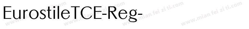 EurostileTCE-Reg字体转换