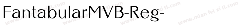 FantabularMVB-Reg字体转换