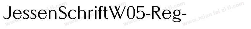 JessenSchriftW05-Reg字体转换