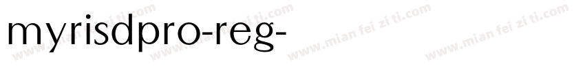 myrisdpro-reg字体转换
