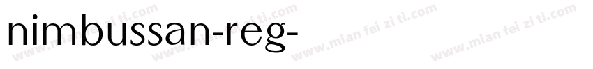 nimbussan-reg字体转换