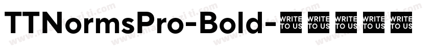TTNormsPro-Bold字体转换