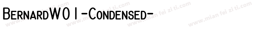 BernardW01-Condensed字体转换