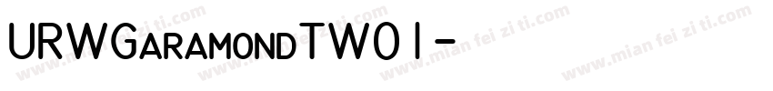 URWGaramondTW01字体转换