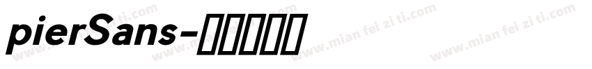 pierSans字体转换