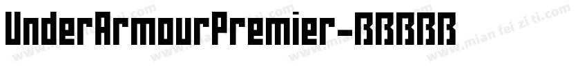 UnderArmourPremier字体转换