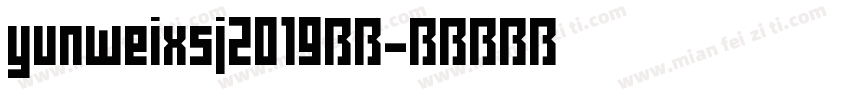 yunweixsj2019字体字体转换