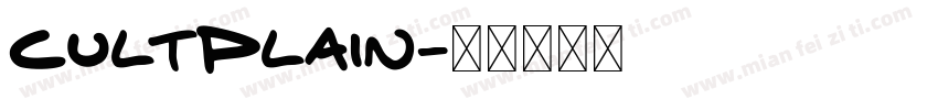 CultPlain字体转换
