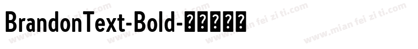 BrandonText-Bold字体转换