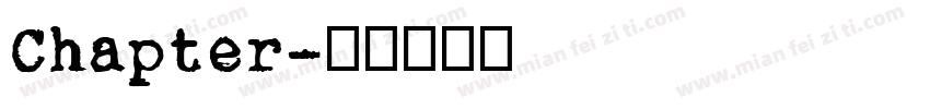 Chapter字体转换