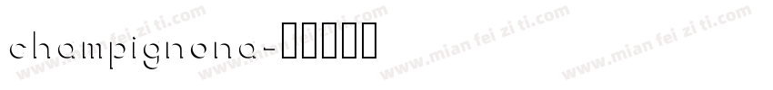 champignona字体转换