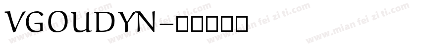VGOUDYN字体转换