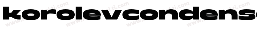 korolevcondensed字体转换
