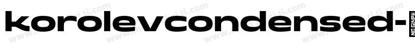 korolevcondensed字体转换