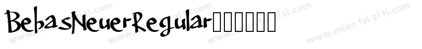 BebasNeuerRegular字体转换
