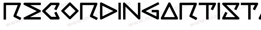 RecordingArtistJNL字体转换