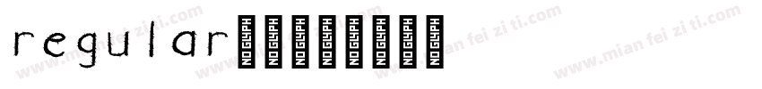 regular50字体转换