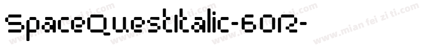SpaceQuestItalic-60R字体转换