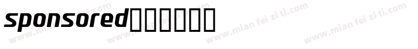 sponsored字体转换