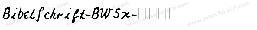 Bibelschrift-BW5x字体转换