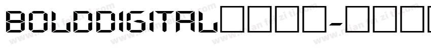 BoldDigital数字字体字体转换
