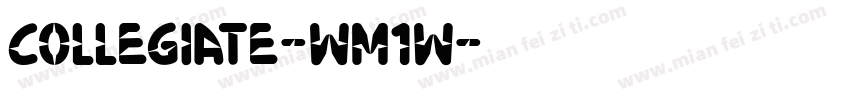 Collegiate-wM1w字体转换