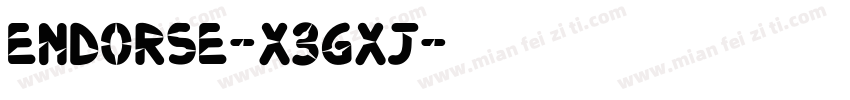 Endorse-X3GXj字体转换