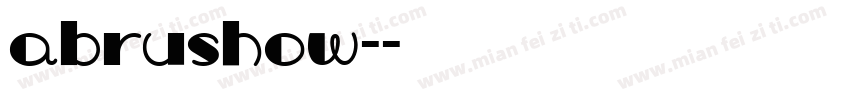 Abrushow-字体转换